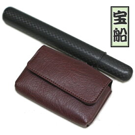 腰差し かます 宝船 小 全3色 合皮 煙管入れ と 煙草入れ 柘製作所
