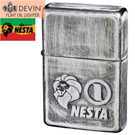 DEVIN × NESTA ネスタブランド オイルライター DXN-USV ユーズド仕上げA 銀メッキ