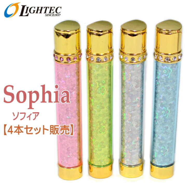楽天市場】Sophia ソフィア ガスライター 4本【セット販売】 サクラ柄 