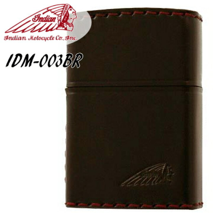 楽天市場】インディアンモトサイクル ライター IDM-003BR 革巻き 