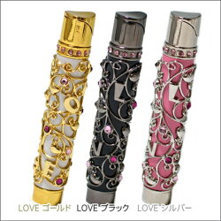 楽天市場 坪田パール ライター Luxe Candy ラックス キャンディ Love 全3色 かわいい キラキラ スリム 電子ガスライター 喫煙具屋 Zippo Smokingtool Shop