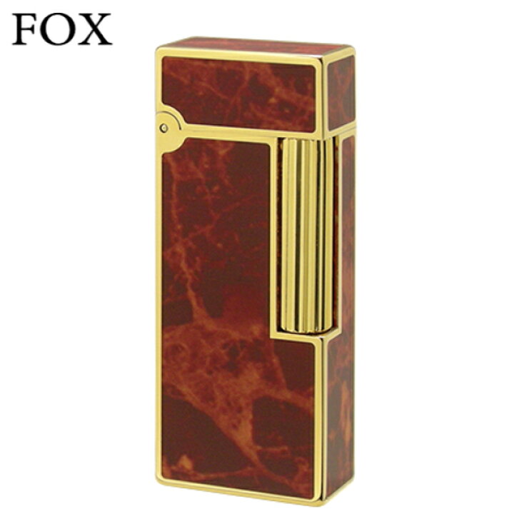 楽天市場】FOX オイルライター FOX-0005 金メッキ研ぎエポ茶マーブル 