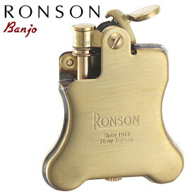 RONSON ロンソン ライター Banjo バンジョー R01-1031 ブラスサテン オイルライター ギフト