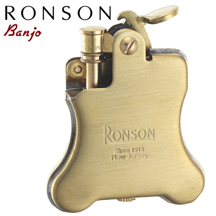 楽天市場 Ronson ロンソン ライター Banjo バンジョー R01 1026 ブラスサテン オイルライター ギフト 喫煙具屋 Zippo Smokingtool Shop