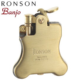 RONSON Banjo ロンソン バンジョー R01-1040 クロームサテン オイルライター 店長オススメ