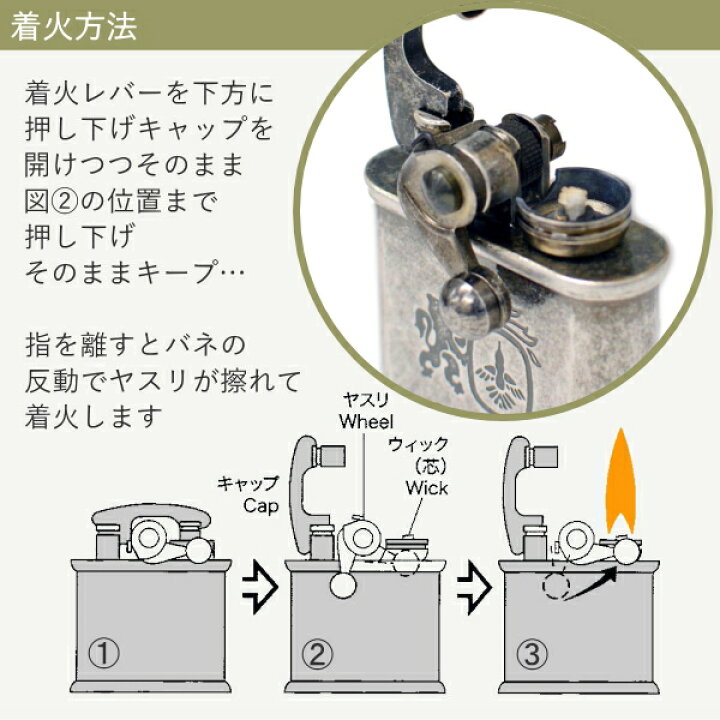 楽天市場】Colibri コリブリ ライター 308-0050 シルバーミガキ 