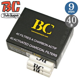 BC ブッショカン フィルター 9mm チャコール 40本入 パイプ用 フィルター
