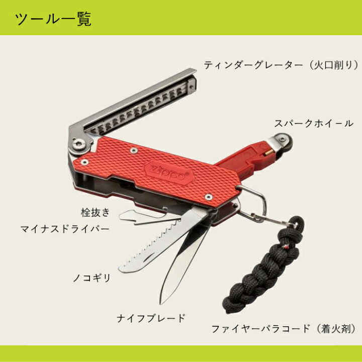 楽天市場】ZIPPO マルチ着火ツール ZIPPO純正 アウトドア 40942 : 喫煙