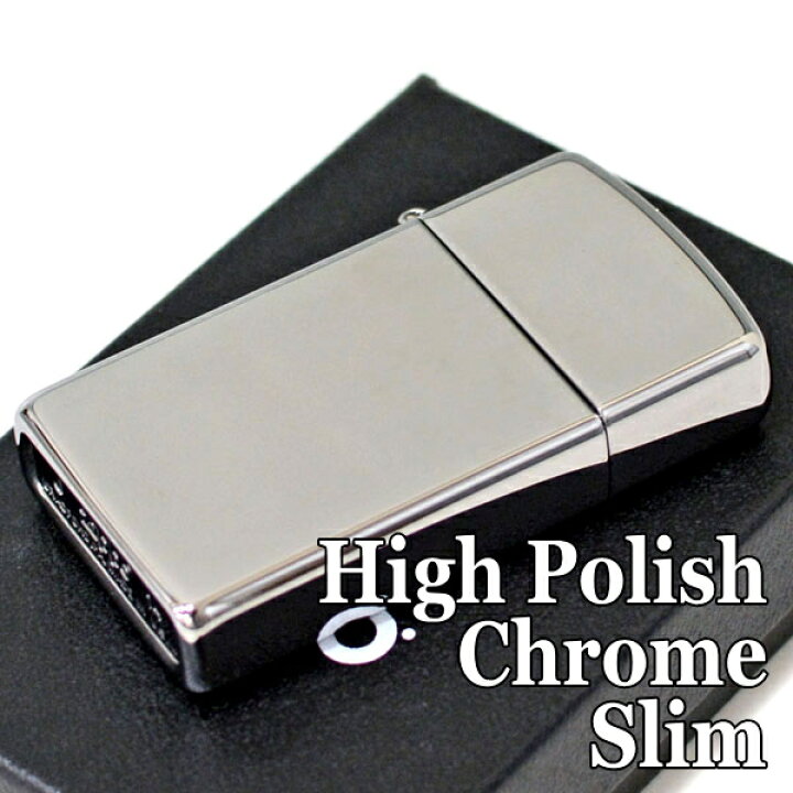 楽天市場】ZIPPO ジッポー 1610 ハイポリッシュクローム スリム 無地 