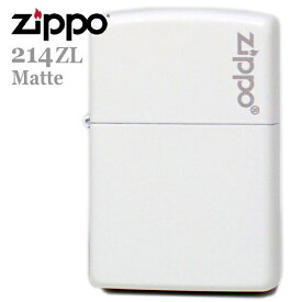 ZIPPO ジッポー 214ZL Matte ホワイトマット ZIPPOロゴ入り ジッポーライター オイルライター zippoメンズ ギフト
