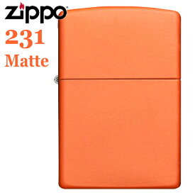 ZIPPO ジッポー 231 Matte オレンジマット かわいいジッポーライター オイルライター zippo