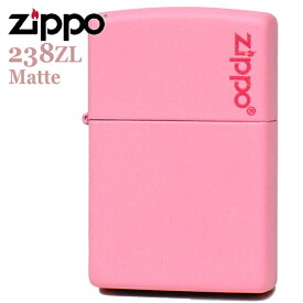 ZIPPO ジッポー 238ZL Matte ピンクマット ZIPPOロゴ入り かわいいZIPPOライターメンズ ギフト