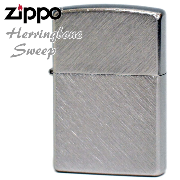 ZIPPO ジッポー 24648 Herringbone Sweep ヘリンボーンスウィープ 両面 クロームブラッシュデザイン 銀色  ZIPPOライター シンプル | 喫煙具屋 Zippo Smokingtool Shop