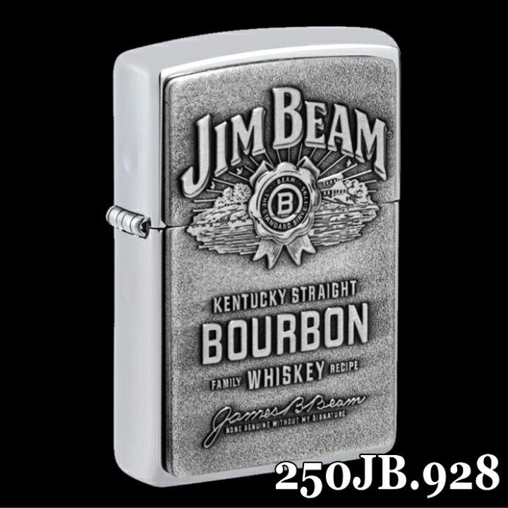楽天市場】ZIPPO ジンビーム 250JB.928 JIM BEAM Pewter Emblem 