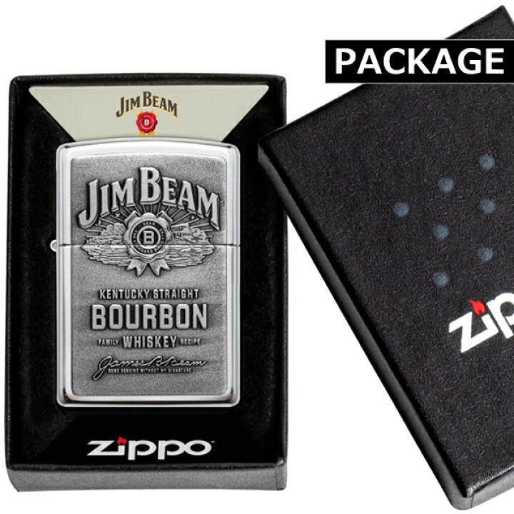 楽天市場】ZIPPO ジンビーム 250JB.928 JIM BEAM Pewter Emblem 