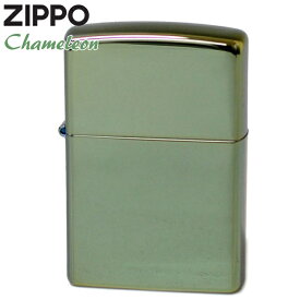 ZIPPO カメレオン 28129 Chameleon グリーンカラー ジッポー PVD加工 緑色 無地 ZIPPOライター ジッポライター 名入れ対応 メンズ ギフト