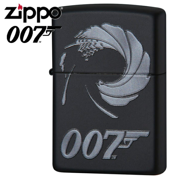 楽天市場】ZIPPO ジッポー 29566 ダブルオーセブン 007 ブラックマット 