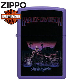 ZIPPO ハーレーダビッドソン HD-46676 ジッポーライター 正規品 HARLEY-DAVIDSON ハーレーバイク パープルマット 渋いジッポーライター メンズ ギフト