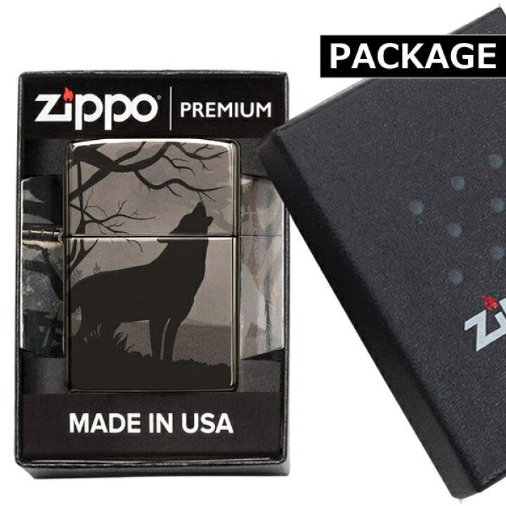 楽天市場】【完売】ZIPPO ライター 49188 WOLVES DESIGN ウルフ 360 