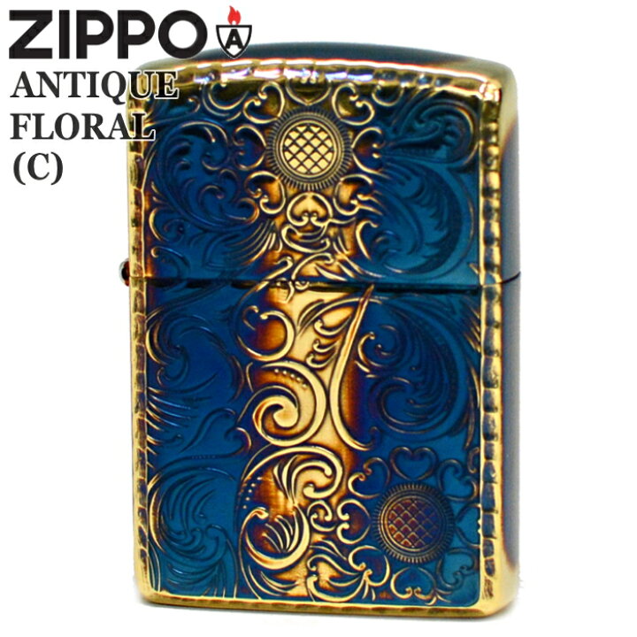 楽天市場】ZIPPO アーマー アンティーク フローラル C ジッポー 