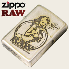 ZIPPO ジッポー RAW ロウ RAWガール シルバー ユーズド仕上げ 銀色 渋い かっこいい ZIPPOライター オイルライター 手巻きタバコ ブランド 人気 再入荷