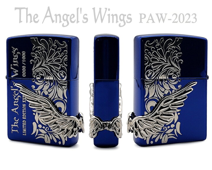 楽天市場】ZIPPO ジッポー PAW-2023BLS エンジェルウィング イオン 