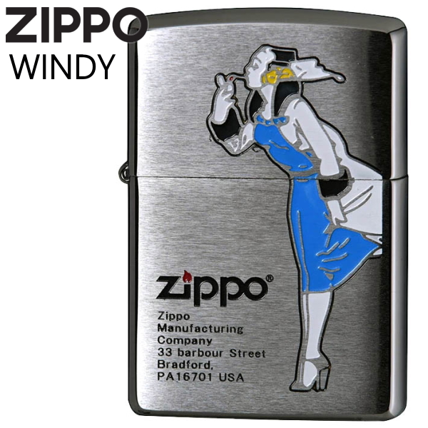 楽天市場】ZIPPO ジッポー ウィンディ 200-WINDY BL ブルー クローム