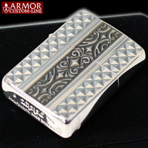 ZIPPO �A�[�}�[�J�X�^�����C�� 62SI-D4 �S�[�W���X�Ŕ������؂₩��ZIPPO���C�^�[ �x���A���P�[�X����