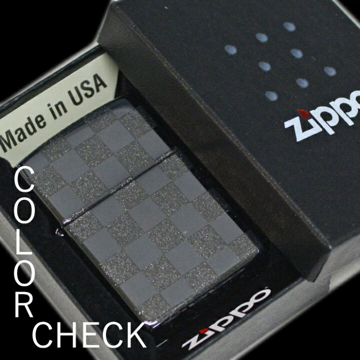 楽天市場】【完売】ZIPPO ジッポー 25CK-BK カラーチェック ブラック 
