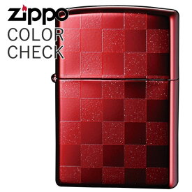 ZIPPO ジッポー 25CK-RED カラーチェック レッド ラメ入り チェック柄 赤色 市松模様 ZIPPOライター