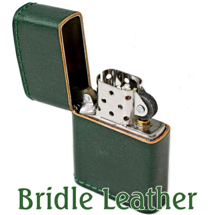 楽天市場】【完売】ZIPPO ジッポー 革巻き ブライドルレザー グリーン 