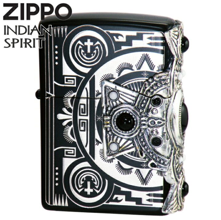 楽天市場】ZIPPO インディアンスピリット BKクロス ジッポー ライター 