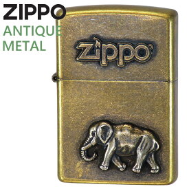 ZIPPO ジッポー アンティークメタル アニマル ゾウ ブラスイブシバレル ZIPPOライター