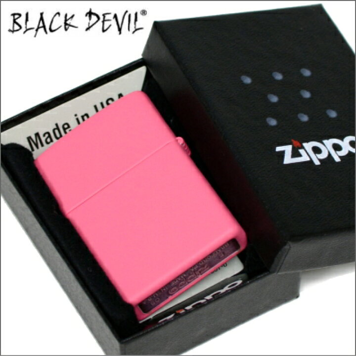 楽天市場 完売 Zippo Black Devil タバコ銘柄ジッポー ブラックデビル ローズフレーバー マットピンク 喫煙具屋 Zippo Smokingtool Shop