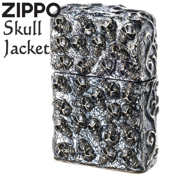 楽天市場】ZIPPO ライター スカルジャケット SI 銀イブシ ジッポー 