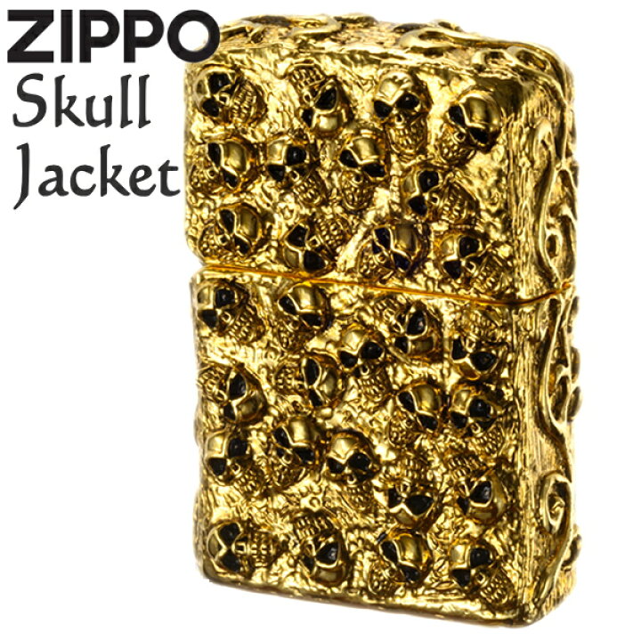 楽天市場】ZIPPO スカルジャケット GI ジッポー ライター 正規品 金 