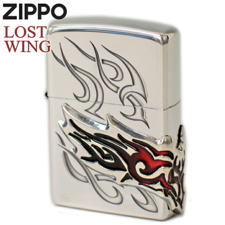 楽天市場】ZIPPO ジッポー ロストウィング シルバー 20LOWI-SV サイド 