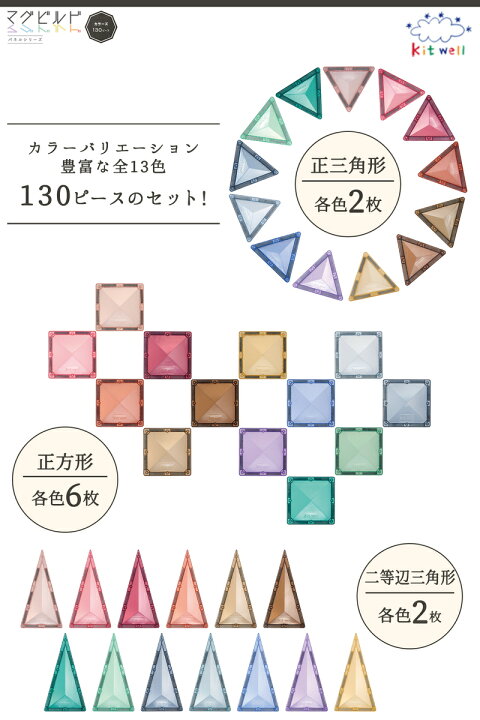 楽天市場】【 グッド・トイ2023 受賞 】 キットウェル マグビルド 