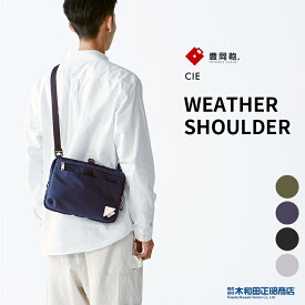 豊岡鞄 カジュアルバッグ メンズ レディース 日本製 [071951] CIE　WEATHER SHOULDER【豊岡鞄】ショルダーバッグ サコッシュ クラッチバック サブバッグ ブラック ネイビー オリーブ グレー 木和田正昭商店