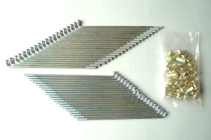 KIWAMI 前後スポークセット:ニップル付き FOR カワサキ K-W1 【日本製】