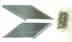 KIWAMI リアスポークセット: ニップル付き (40PCS/SET) FOR カワサキ K-W1(FOR K-41027-012 & K-41028-013 に該当) 【日本製】