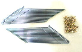 KIWAMI フロントスポークセット:ニップル付き (36PCS/SET) FOR スズキ S-GT, GS (FOR S-55320-45000 に該当) 【日本製】