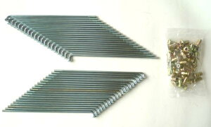 KIWAMI フロントスポークセット: ニップル付き (40PCS/SET) FOR カワサキ K-W1/500SS/H1(FOR 41027-014 & K-41028-015 に該当) 【日本製】