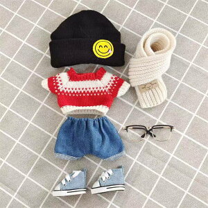 20cm 綿花の人形 コットンドール ミニ洋服 韓国ファッション アイドル衣装 ぬいぐるみ用服 洋服/ズボン/靴/ネクタイ/帽子/スーツ ぬいぐるみ 服 20cm ぬいぐるみ 服セット