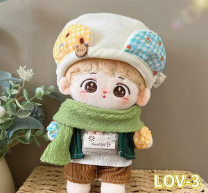 20cm 綿花の人形 コットンドール ミニ洋服 韓国ファッション アイドル衣装 ぬいぐるみ用服 洋服/ズボン/靴/ネクタイ/帽子/スーツ ぬいぐるみ 服 20cm ぬいぐるみ 服セット
