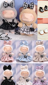THE MONSTERS Exciting Macaron ぬいぐるみ用服 LABUBU ラブブ マカロン洋服/ズボン/靴/ネクタイ/帽子/スーツ ぬいぐるみ 服 17cm ぬいぐるみ 服セット