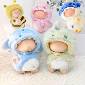 THE MONSTERS Exciting Macaron ぬいぐるみ用服 LABUBU ラブブ マカロン洋服/ズボン/靴/ネクタイ/帽子/スーツ ぬいぐるみ 服 17cm ぬいぐるみ 服セット