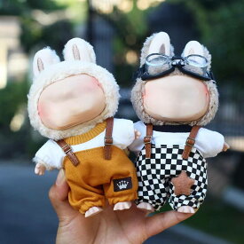 THE MONSTERS Exciting Macaron ぬいぐるみ用服 LABUBU ラブブ マカロン洋服/ズボン/靴/ネクタイ/帽子/スーツ ぬいぐるみ 服 17cm　15cm ぬいぐるみ 服セット