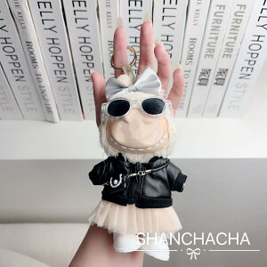 THE MONSTERS Exciting Macaron �ʂ�����ݗp�� LABUBU ���u�u �}�J�����m��/�Y�{��/�C/�l�N�^�C/�X�q/�X�[�c �ʂ������ �� 17cm�@15cm �ʂ������ ���Z�b�g