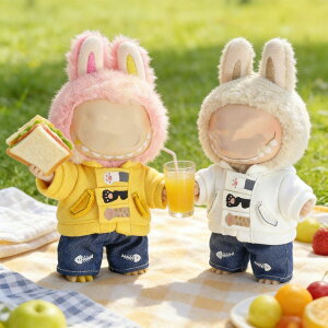 THE MONSTERS Exciting Macaron �ʂ�����ݗp�� LABUBU ���u�u �}�J�����m��/�Y�{��/�C/�l�N�^�C/�X�q/�X�[�c �ʂ������ �� 17cm�@15cm �ʂ������ ���Z�b�g